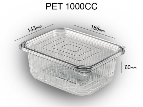 Vaschetta PET 1000cc